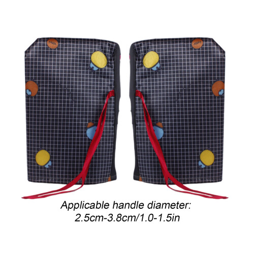 (Lattice) Winter Motorcycle Handlebar Muffs - Waterproof & Windproof 2