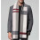 Sciarpa lunga da uomo, sciarpa grigia e rossa per uomo, sciarpa da lavoro, calda sciarpa scozzese per l'inverno, 180 x 30 cm 2