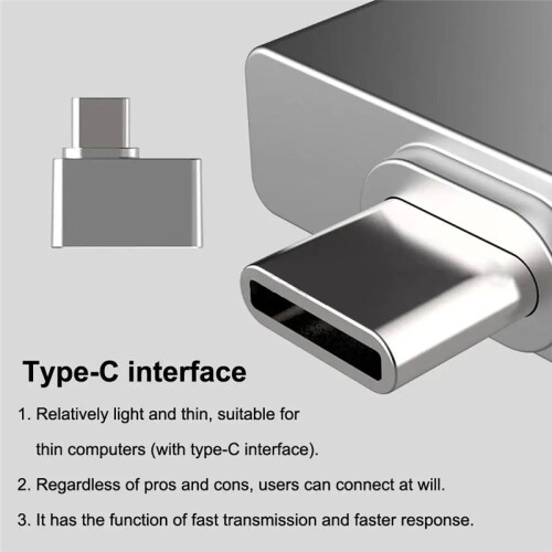 USB Fingerprint Reader for Windows 7/10/11 Type-C Biometric Scanner Laptop PC Fingerprint Unlock Module 2