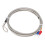 Sensor de termocupla tipo K, acero inoxidable, 1 m, 14 mm ID 3