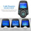 Πομπός Bluetooth FM - Κιτ αυτοκινήτου - 1,44 ιντσών - Φορτιστής USB - Hands-free - Μαύρο 3