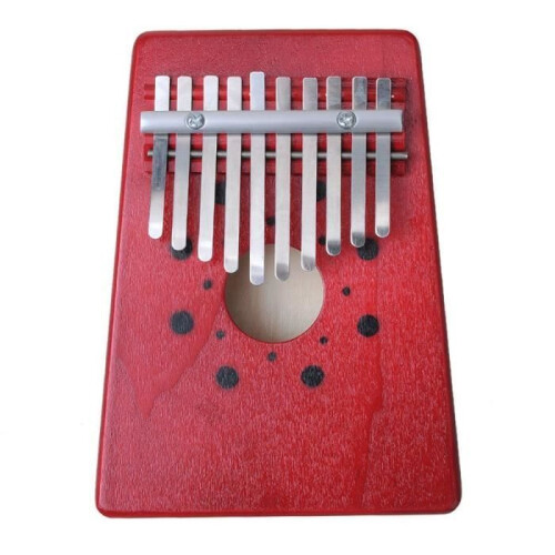 10 πλήκτρα Kalimba Sanza Thumb Piano (Κόκκινο) 1