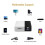Mini-projector 1080p, draagbare thuisbioscoopprojector, compatibel met HDMI/USB/AV/computer, zwart 2