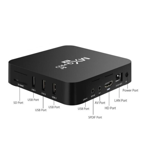 Lettore di rete MXQ PRO 5G 4K, decoder, telecomando per Smart Media domestici (1+8G) 1