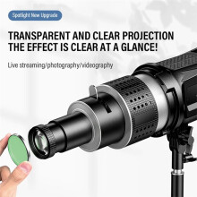 Flash Snoot Photography Kit with Optical Spotlight Lens for Video Artist Modelling, Shape Photo Studio Light Kit