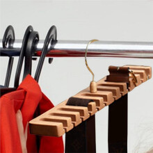 Beech Wooden Belt Hanger Wardrobe Rotating Organizer Rack Scarf Hanger Home Closet Clothes Storage Swifter Holder