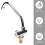 Foldable RV Faucet Rotating Single Handle Deck/Wall Mounted RV Kitchen Tap Copper Cold Water 6