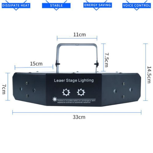 Scansione laser RGB con modelli DMX per DJ Dance Bar 2