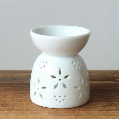 Ceramic Crafts Ceramic Hollow-Out Aromatherapy Stove  Candlestick Handmade Style 3 2