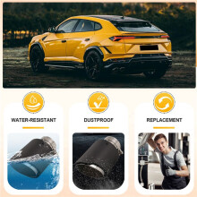 Auto Matte Koolstofvezel Uitlaat Tip 60-101MM Universele Auto Uitlaatpijp Modificatie Staart Keel Clip- Uitlaat