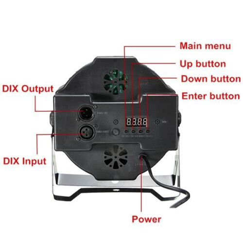 36 luci da palco a LED DMX512 per DJ, discoteca, feste con telecomando 2