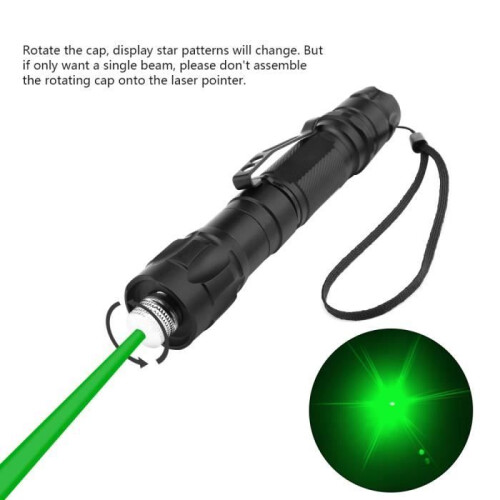 Groene laserpointer met een bereik van 2000 meter, zichtbare lichtpen, bureaulaserstraal 2