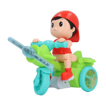 Tricycle électrique pour enfants vert avec lumière et musique ABS