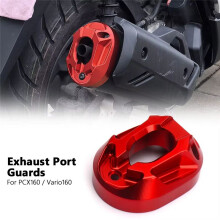 Motorcycle Exhaust Pipe Cover Tail Protector Anti-Scald Guard Cap for PCX160 PCX 160 2021-2024 Black