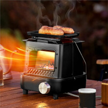 Outdoor Heater, Portable Retro Cooking Stove, Multi-Functional Camping Heater