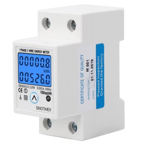 Energiemeter - XIS - Eenfasig - Multifunctioneel - Vermogensweergave - Binnen 2