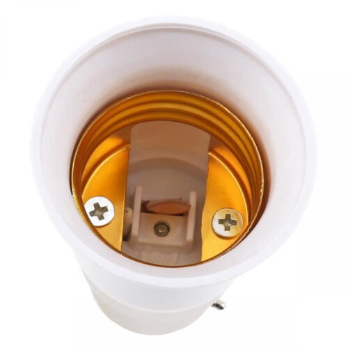 Pack of 5 B22 to E27 socket adapters for LED bulbs 1