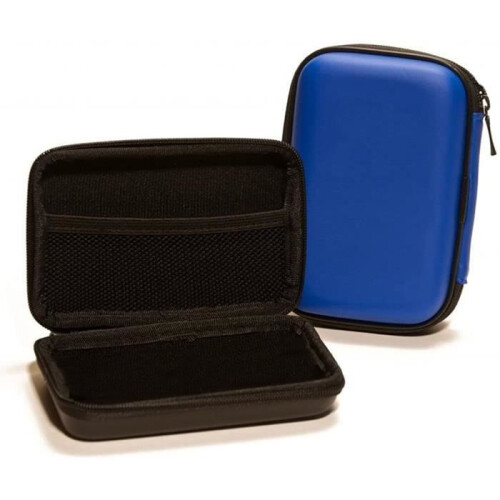 Shockproof Zippered Protective Case for External Hard Drive - Blue 2