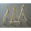 Conjunto de 10 mini cavaletes de mesa de madeira para decoração de arte 3