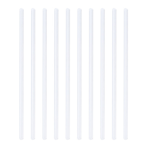 20Pcs Transparent Borosilicate Glass Stirring Rods Hardened for Mixing