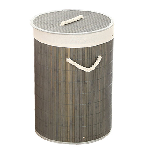 Bamboo Foldable Laundry Basket, Large Capacity 2