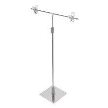 4Sets Compact Stainless Steel Poster Holder Adjustable Sign Display