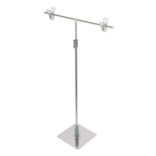 4Sets Compact Stainless Steel Poster Holder Adjustable Sign Display