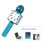 Wireless Bluetooth Microphone - Portable Karaoke Speaker - Blue 3