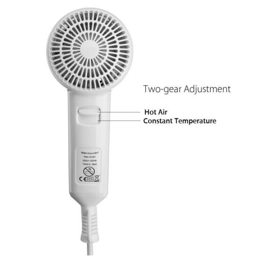 Στεγνωτήρας μαλλιών NEUFU 220V 1200W, Επιτοίχιος ανεμιστήρας μπάνιου 2