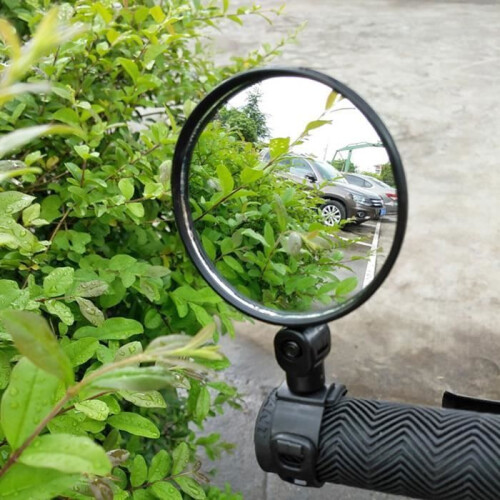 Espejo retrovisor para manillar de bicicleta - Negro 2