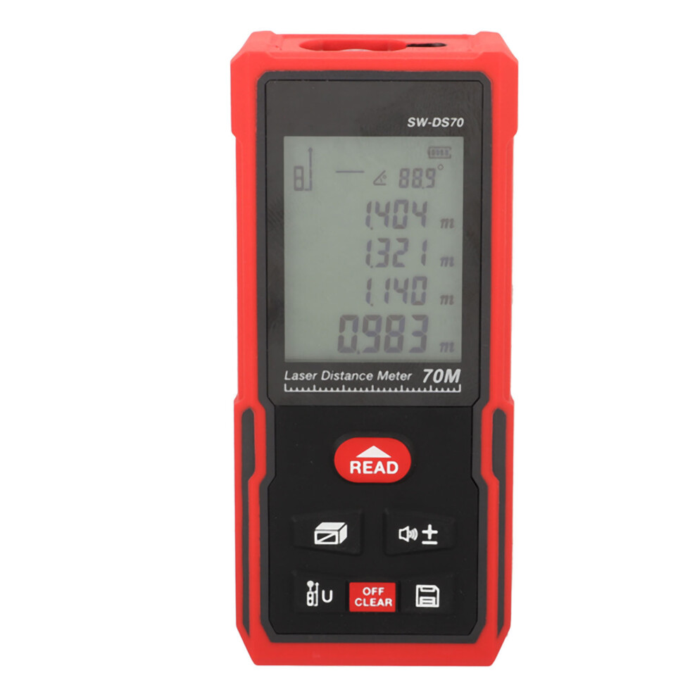 Laser Distance Meter 70M/229.7Ft Infrared Handheld With Multiple Functions 5091389644102
