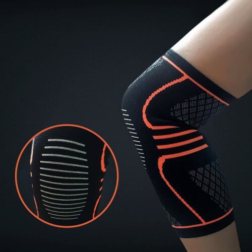 Ginocchiera a compressione antiscivolo in neoprene per bodybuilding e powerlifting 1