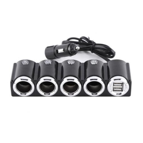 Universal Car Cigarette Lighter Charger USB Socket DC 12V/24V 2