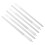 6Pcs Double-Sided Silver Metal Nail Files Nail Buffer with Pointed Tip 9