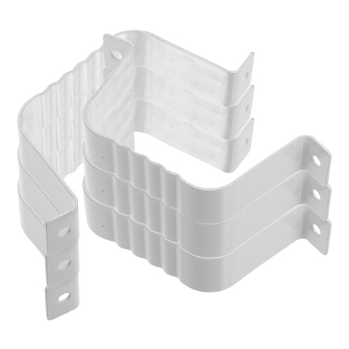 5Sets Aluminium Rinnenschutz Set Weiß Mit Halterung Für 1