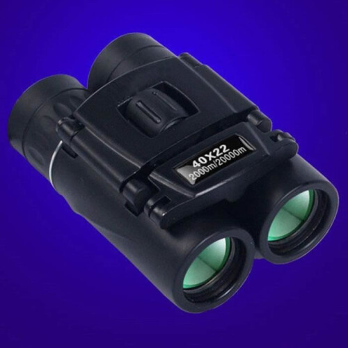Κιάλια HD 40x22, Ισχυρά, 2000 μέτρα, Πτυσσόμενα, Mini BAK4 FMC Optics - Μαύρο 2