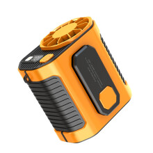 Portable Waist Fan Rechargeable 5000mAh Bladeless Clip with LED Display for Camping and Outdoor