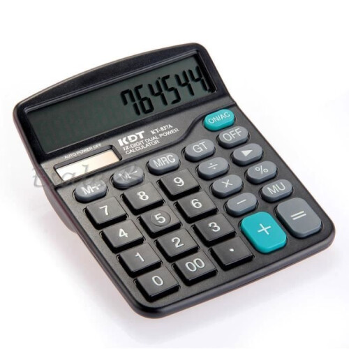 Pocket Calculator - Optical - Solar - 12 Digits - Desktop - Solar Powered 2