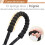 Correa para perros Kambo - 1,5 m de longitud - Nailon - Negra - Mango de espuma 3