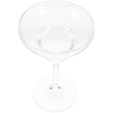 2Pcs Transparent Glass Wine Goblets Tall Design for Cocktail and Water