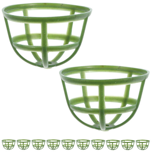 400Pcs Green Plastic Half Ball Flower Holders for DIY Use