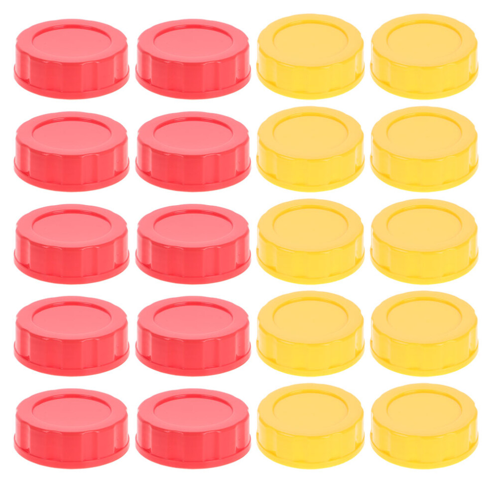 30Pcs Assorted Color Baby Bottle Caps Wide Mouth Leakproof Pp Gasket Aboofan