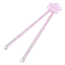 10Pcs Pink Glass Swizzle Sticks for Coffee Juice Milk Tea Kitchen Use