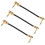 6Pièces Câbles De Patch Métal Droit-Angle Multi Usage Musicien 1