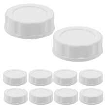 10Pièces Bouchons Blancs PP Multiusage Pour Bouteilles Large