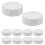 10Pièces Bouchons Blancs PP Multiusage Pour Bouteilles Large 1
