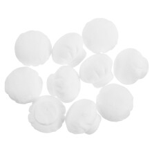 10Pcs White Mini Doll Cooking Hats Foam Flocking Doll Party Dress Up