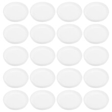 100Pcs White Durable Plastic End Caps for Round Kraft Mailing Tubes