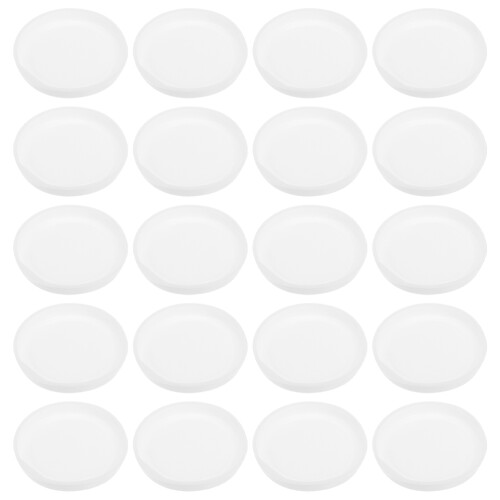 100Pcs White Durable Plastic End Caps for Round Kraft Mailing Tubes