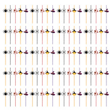 2 Sets Halloween Drinks Accessories Party Straw Drinking Straws For